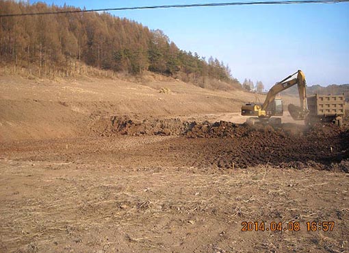 新賓縣CNG儲配站及CNG加氣子站合建站地基基礎(chǔ)土地平整工程